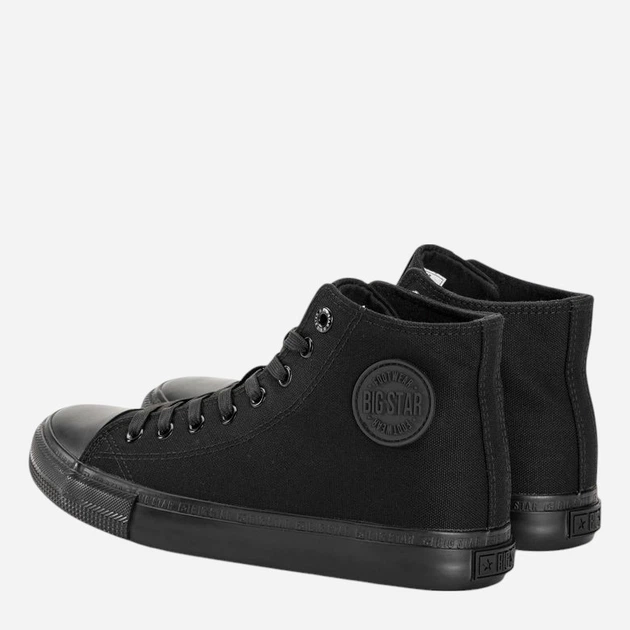 Trampki męskie materialowe za kostkę Big Star Ff174550 906 46 Czarne (5900714816162) - obraz 5