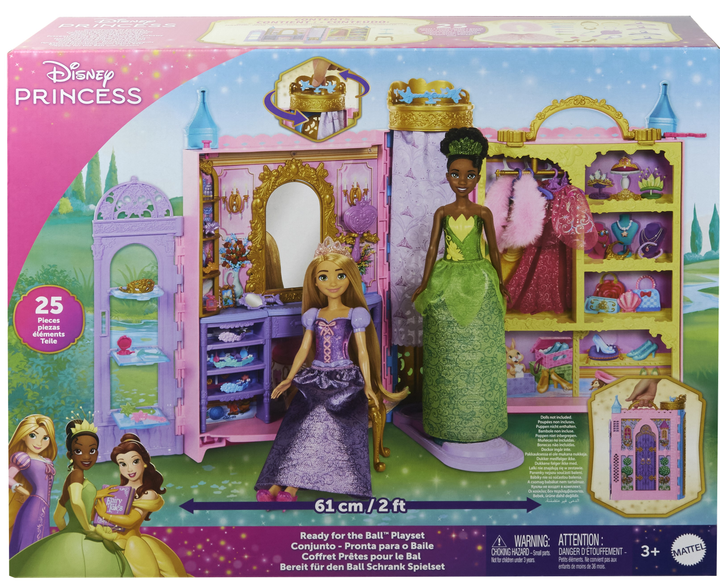 Zestaw do zabawy Mattel Disney Princess Garderoba Księżniczki HXC20 (0194735225767) - obraz 2