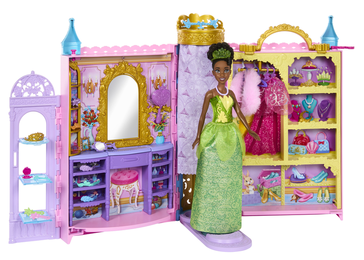 Ігровий набір Mattel Disney Princess Гардеробна Принцеси HXC20 (0194735225767) - зображення 9