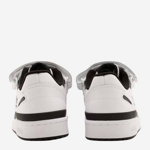 Чоловічі кеди низькі adidas Forum Low FY7757 42 Чорний/Білий (4064037254306) - зображення 4
