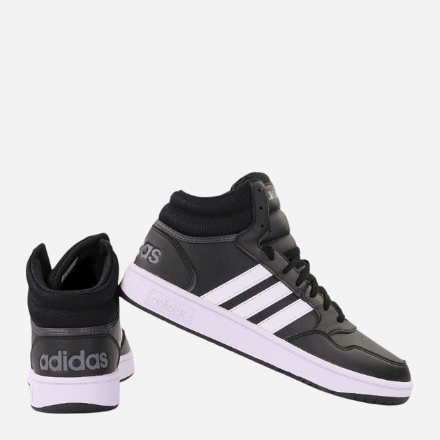 Trzewiki męskie adidas Hoops 3.0 Mid GW3020 46.5 Czarne (4065418428514) - obraz 3