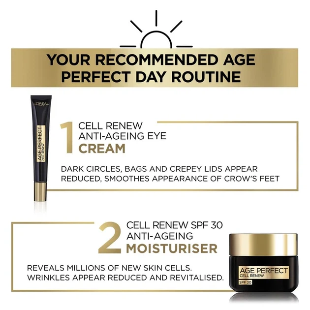 Крем для лица L'Oreal Paris Age Perfect Cell Renew SPF30 от морщин 50 мл (3600524013370) - изображение 5