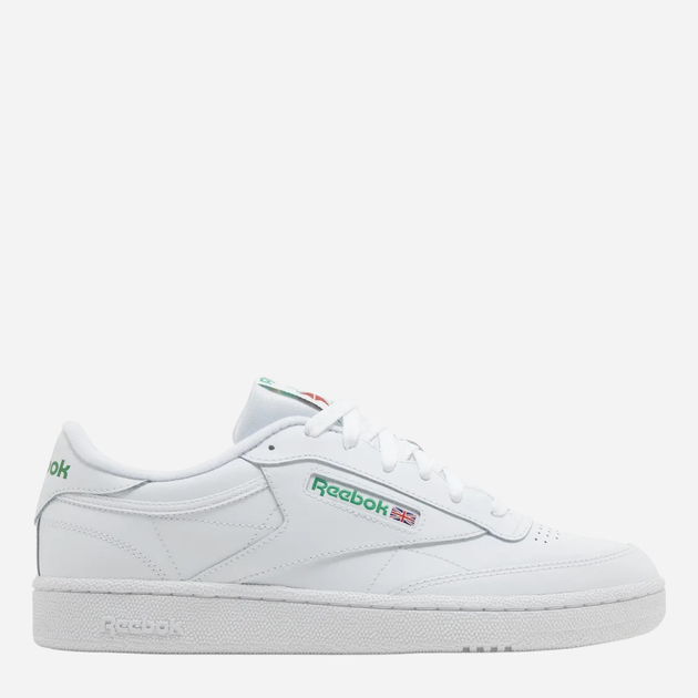 Sneakersy męskie skórzane Reebok Club C White Green AR0456 41 Białe (4056561016697) - obraz 1