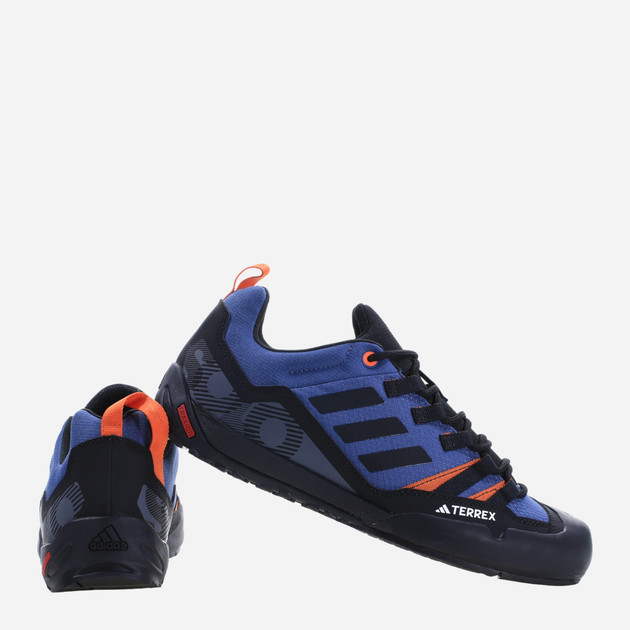 Чоловічі кросівки для туризму adidas Terrex Swift Solo 2 IE6903 47.5 Синій/Чорний (4066746376553) - зображення 4