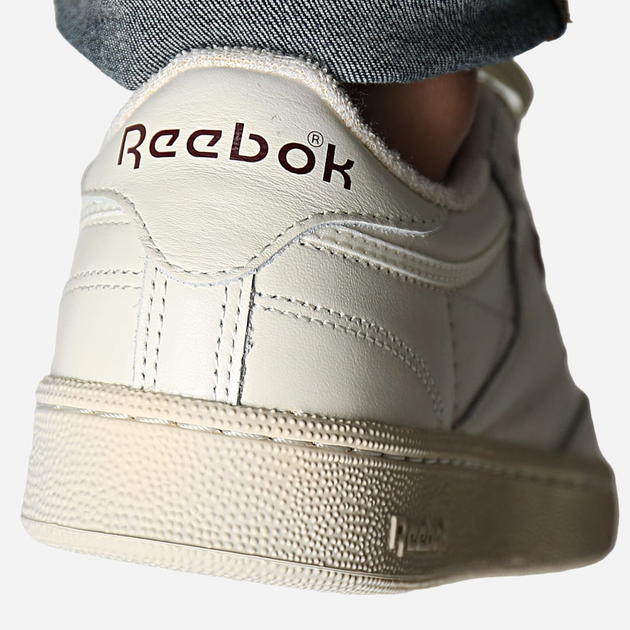 Sneakersy męskie skórzane Reebok Club C 85 Vintage 100007795 42.5 Beżowe (4065418226226) - obraz 5