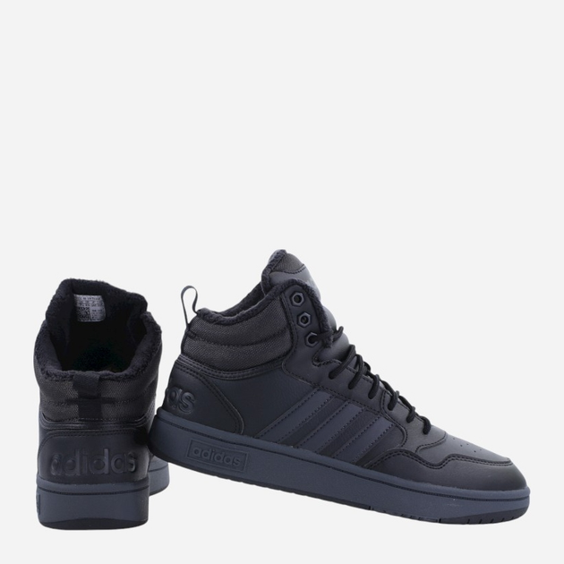 Zimowe trzewiki męskie wysokie adidas Hoops 3.0 Mid WTR GW6421 45.5 Czarne (4065427821818) - obraz 5