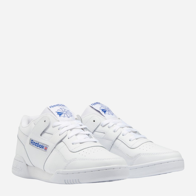 Sneakersy męskie do kostki Reebok Workout Plus 100025050 44 Białe (4065432057219) - obraz 2