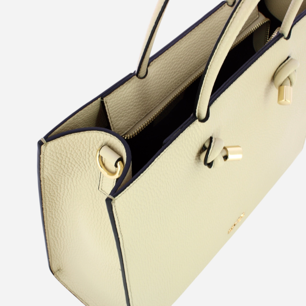 Torba shopper damska skórzana IUNTOO 168107-035 Beżowa (800070329022) - obraz 5