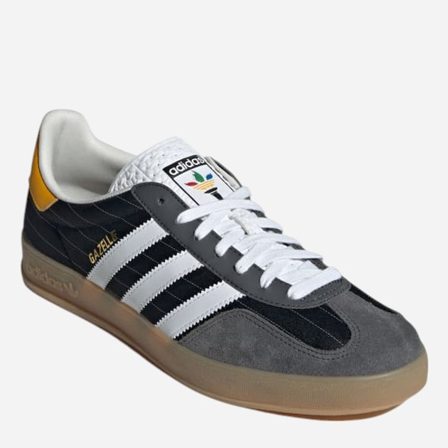 Sneakersy damskie do kostki adidas Gazelle Indoor IF9642 38 (5UK) 23.5 cm Czarny/Szary (4067888524734) - obraz 2