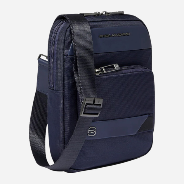 Torba listonoszka męska mała Piquadro CA3084W132/BLU Ciemnogranatowa (800070326317) - obraz 4