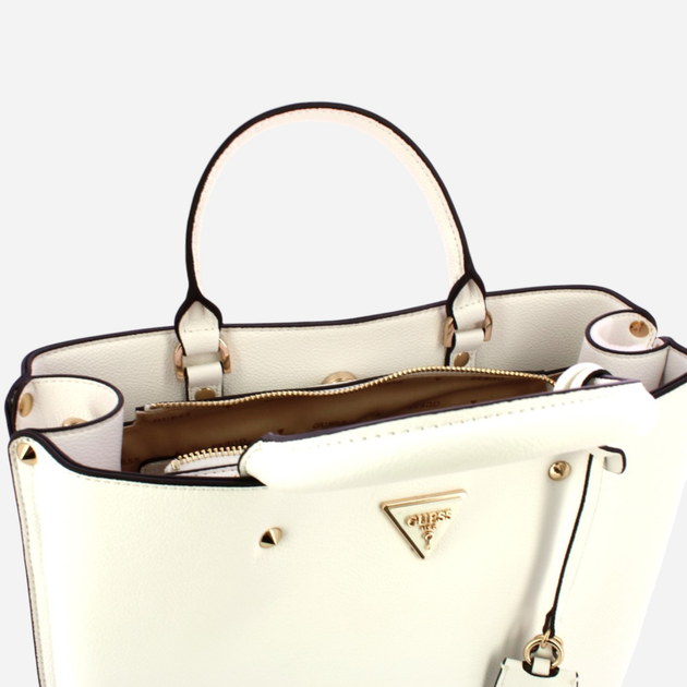 Сумка шопер жіноча Guess Meridian HWBG8778060-STO Біла (800070316713) - зображення 5