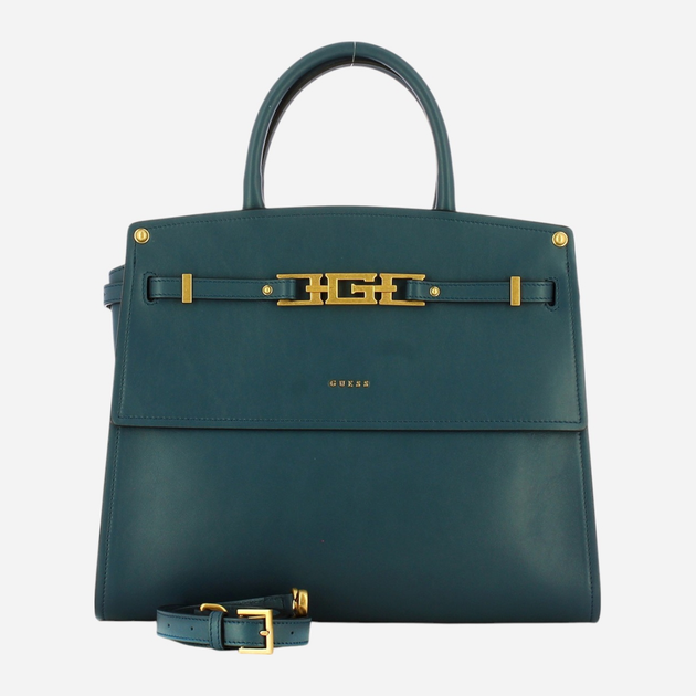 Torba shopper damska skórzana Guess Cristina HWCRCAL2206-JEA Ciemnogranatowa (800070289891) - obraz 4