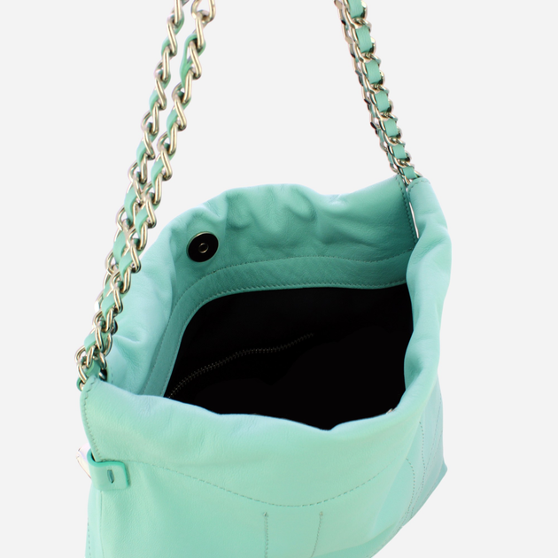 Torebka hobo damska skórzana IUNTOO 104001-ACQUA-CHIARA Ciemnogranatowa (800070318287) - obraz 4