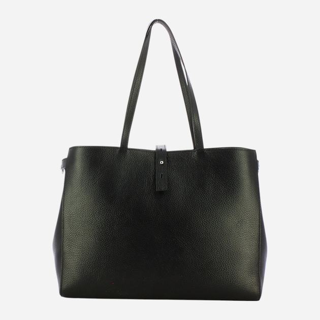Torba shopper damska skórzana IUNTOO 130001-D28 Czarna (800070285187) - obraz 2