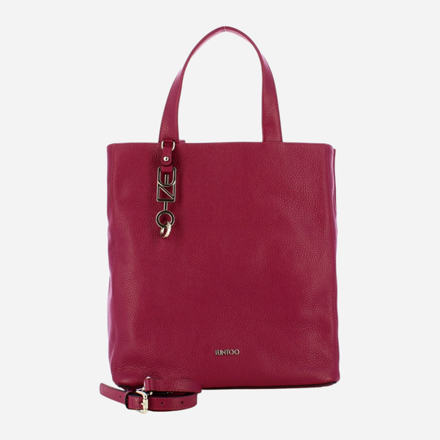 Torba shopper damska skórzana IUNTOO 168079-6029 Czerwona (800070307925) - obraz 4