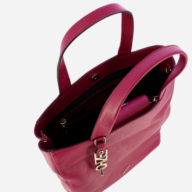 Torba shopper damska skórzana IUNTOO 168079-6029 Czerwona (800070307925) - obraz 5