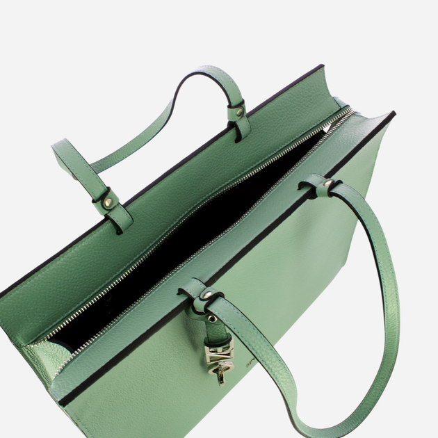 Torba shopper damska skórzana IUNTOO 168093-4723 Zielona (800070318229) - obraz 4