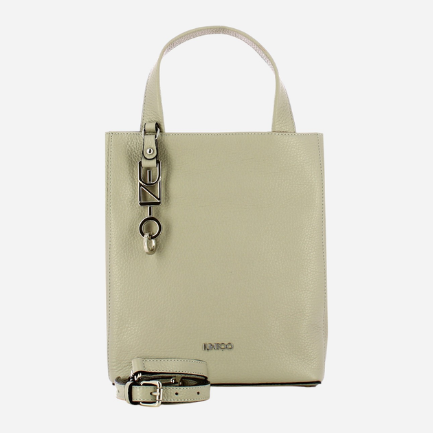 Torba shopper damska skórzana IUNTOO 168095-4721 Szara (800070318239) - obraz 3