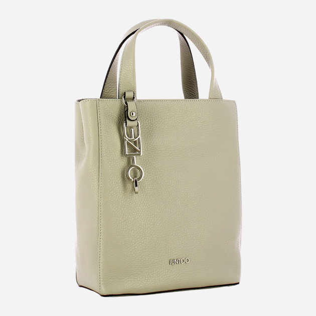 Torba shopper damska skórzana IUNTOO 168095-4721 Szara (800070318239) - obraz 4