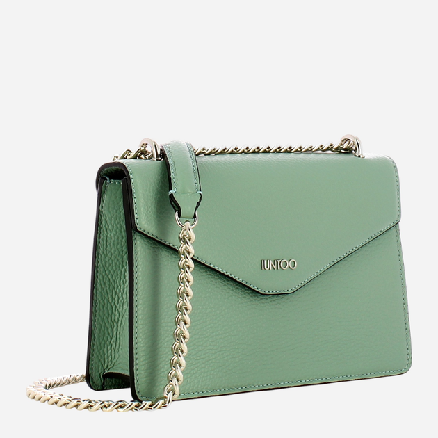 Torebka crossbody damska skórzana IUNTOO 168098-4723 Zielona (800070318253) - obraz 3