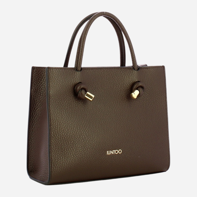 Torebka crossbody damska skórzana IUNTOO 168108-4105 Brązowa (800070329010) - obraz 3