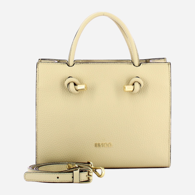 Torebka crossbody damska skórzana IUNTOO 168108-035 Beżowa (800070329023) - obraz 4