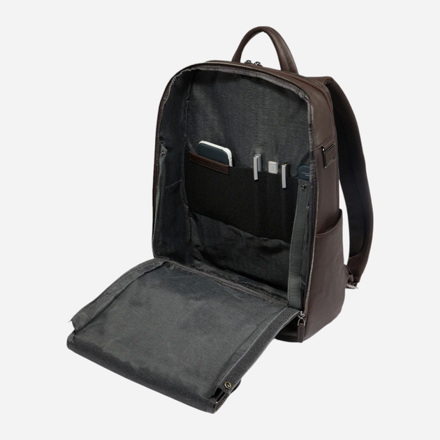 Plecak męski skórzany 15L Piquadro CA6501B3/TM Brązowy (800070326376) - obraz 4