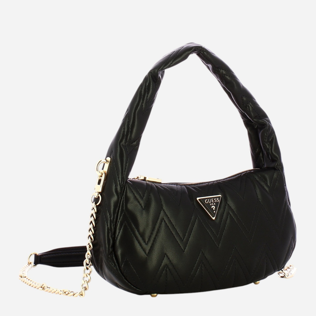 Сумка жіноча середня Guess Eda HWQG9505180-BLA Чорна (800070326138) - зображення 3