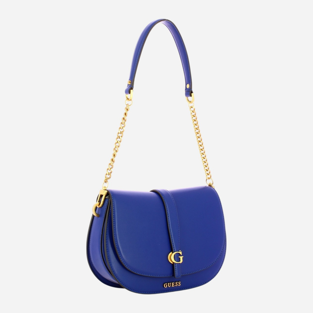 Сумка жіноча середня Guess Kuba HWVA9329200-NAV Темно-синя (800070326069) - зображення 3