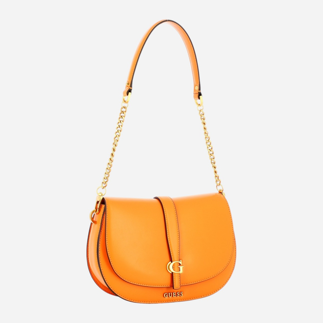 Сумка жіноча середня Guess Kuba HWVA9329200-TNG Помаранчева (800070326070) - зображення 2