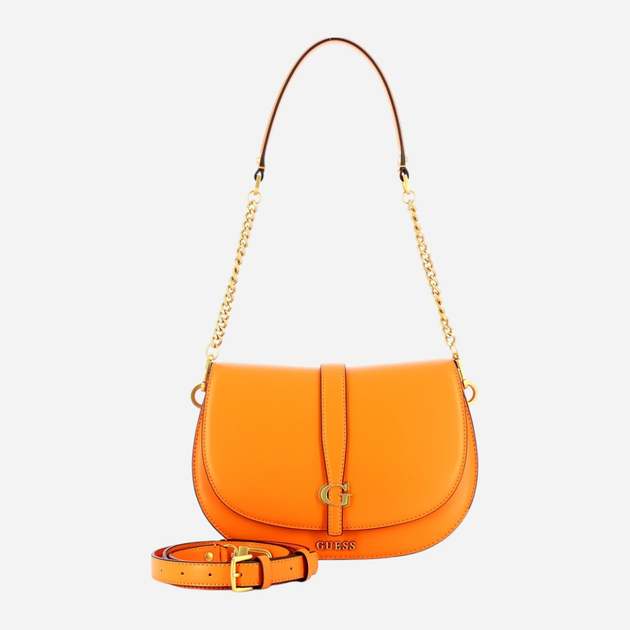 Сумка жіноча середня Guess Kuba HWVA9329200-TNG Помаранчева (800070326070) - зображення 4