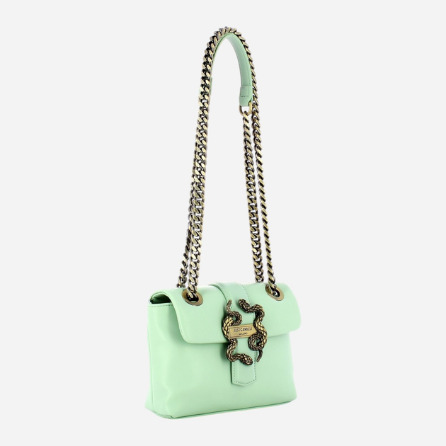 Сумка крос-боді через плече жіноча маленька Just Cavalli 76RA4BX2ZS748140 Зелена (800070321857) - зображення 3