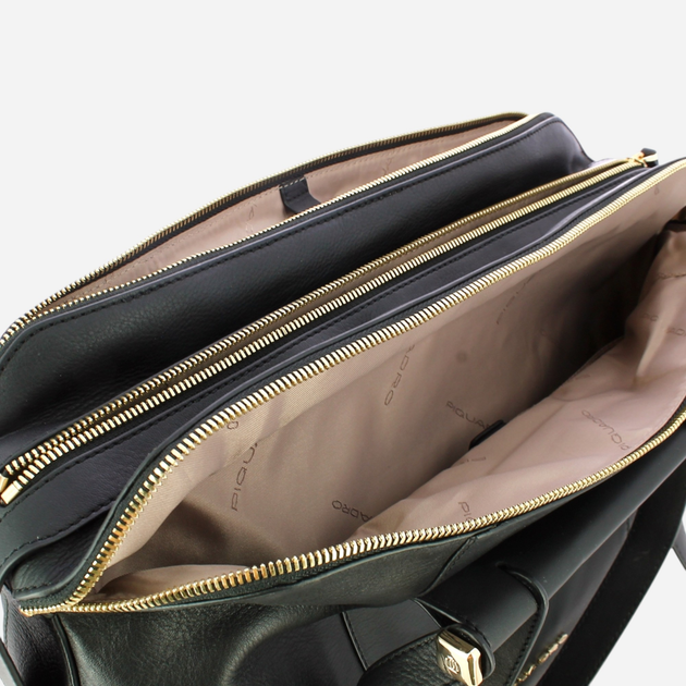 Torba aktówka damska skórzana Piquadro BD4574W92/N Czarna (800070281956) - obraz 4
