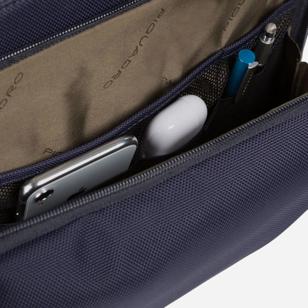 Сумка мессенджер чоловіча Piquadro CA1592BR2/BLU Темно-синя (800070334837) - зображення 4