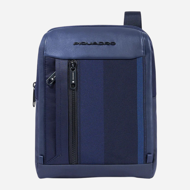 Сумка планшет чоловіча середня Piquadro CA1816S131/BLU Темно-синя (800070320611) - зображення 1