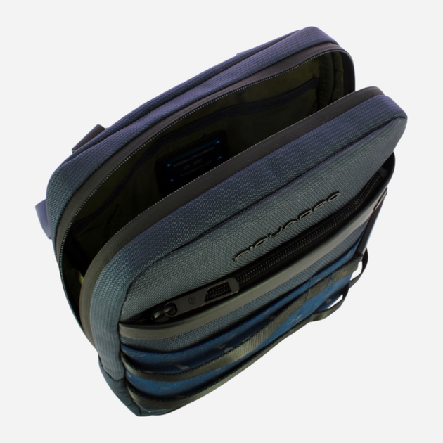 Сумка планшет чоловіча середня Piquadro CA1816FX/BLU Темно-синя (800070320631) - зображення 4