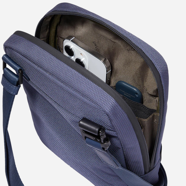 Сумка планшет чоловіча маленька Piquadro CA3084FX/BLU Темно-синя (800070320661) - зображення 6