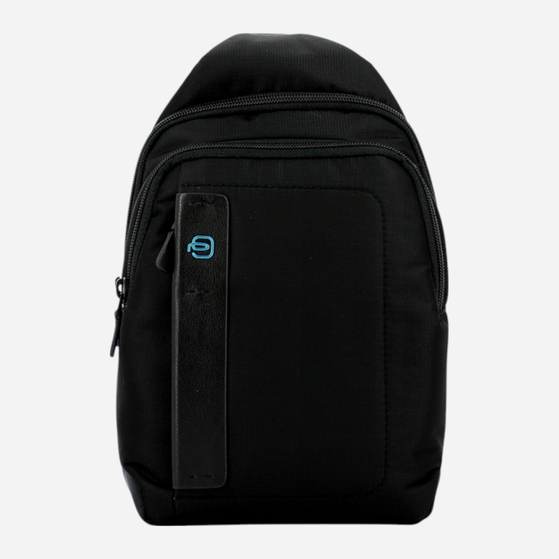 Сумка слінг чоловіча Piquadro CA4177P16/CHEVN Чорна (800070067138) - зображення 1