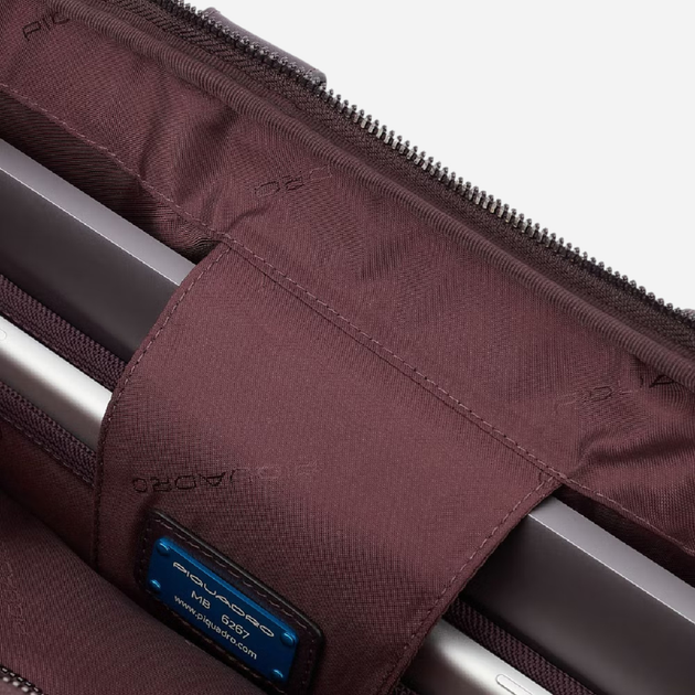 Torba aktówka męska skórzana Piquadro CA5882W116/M Brązowa (800070282053) - obraz 4