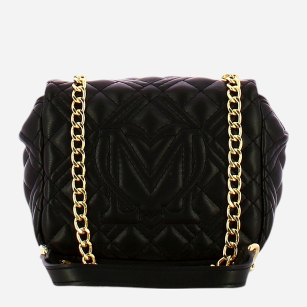 Сумка крос-боді через плече жіноча маленька Love Moschino Borsa Quilted JC4231PP0ILA0000 Чорна (800070318053) - зображення 2
