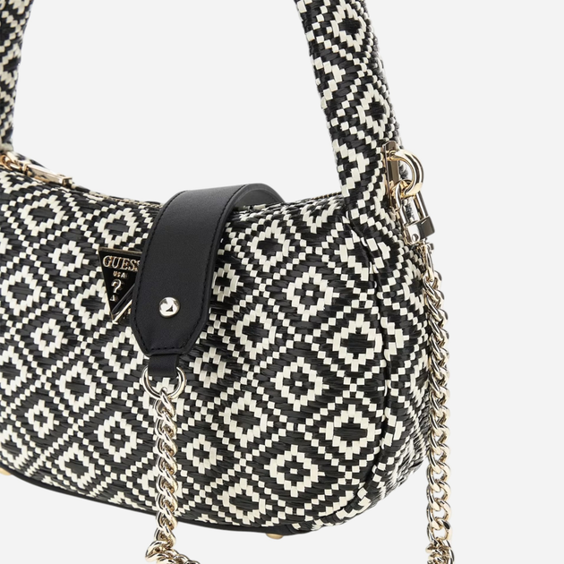 Torba damska Guess Rianee HWWR9228020-BLA Czarna (800070316763) - obraz 4