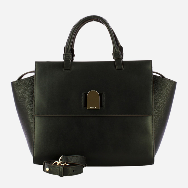 Сумка жіноча з натуральної шкіри середня Furla Emma M WB00812BX0053O60009050 Чорна (800070310962) - зображення 4