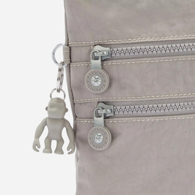 Torebka crossbody damska Kipling Alvar KPK1333589L1001 Szara (800070256711) - obraz 5