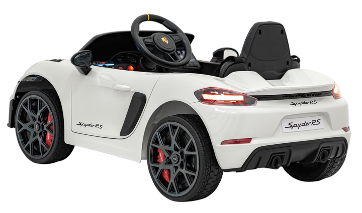 Pojazd elektryczny dla dzieci Ramiz Porsche Spyder RS 718 Lakier Biały (5903864946871) - obraz 3