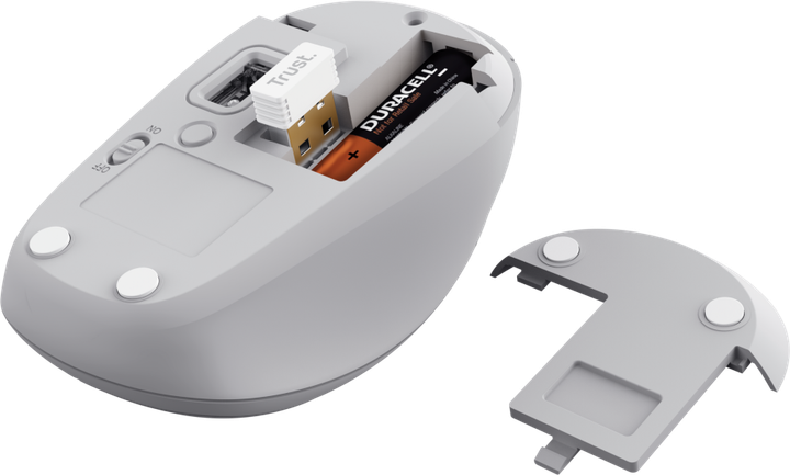 Мышь Trust Yvi+ Compact Multi Wireless White (TR25454) - изображение 3
