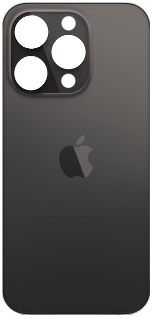 Задняя крышка iPhone 14 Pro Max черная Space Black с большими отверстиями под окошки камер Original PRC - Фото 1 Задняя крышка iPhone 14 Pro Max черная Space Black с большими отверстиями под окошки камер Original PRC - изображение 1