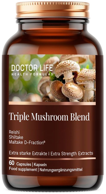 Suplement diety Doctor Life Triple Mushroom Blend 60 kapsułek (5905692385693) - obraz 1