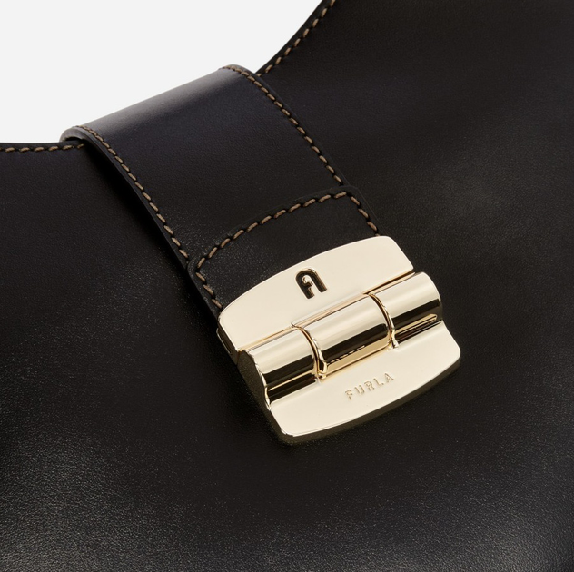 Сумка хобо жіноча шкіряна Furla WB01230BX0053O60001007 Чорна (8050597460260) - зображення 6