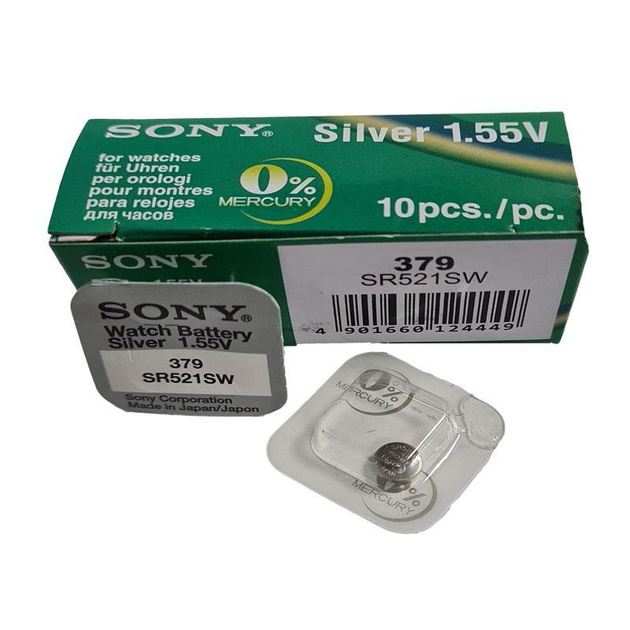 Батарейка Sony AG0 (SR521, 379) термін придатності до 02.2021 (51756 ...