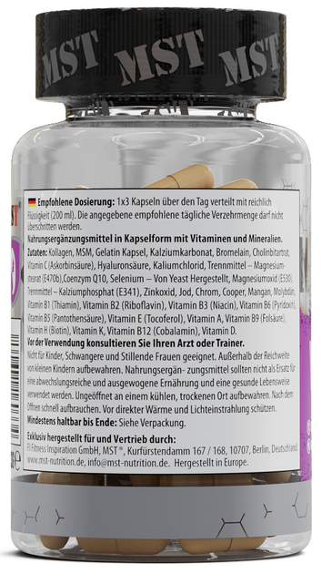 MST Витамины для Женщин с коллагеном, Vitamins for Woman – 90 капсул (4260641160334) - изображение 3